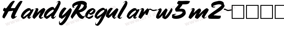HandyRegular-w5m2字体转换