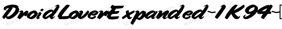 DroidLoverExpanded-1K94字体转换