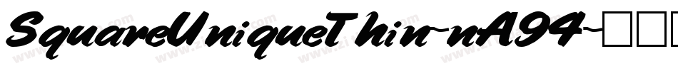SquareUniqueThin-nA94字体转换