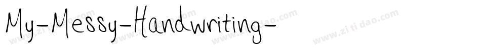 My-Messy-Handwriting字体转换