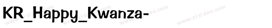 KR_Happy_Kwanza手机版字体转换