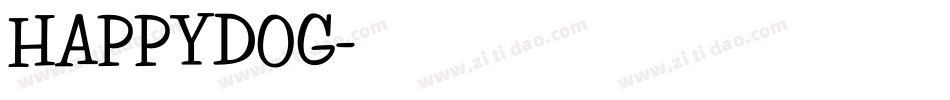 HAPPYDOG字体转换