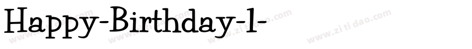 Happy-Birthday-1字体转换