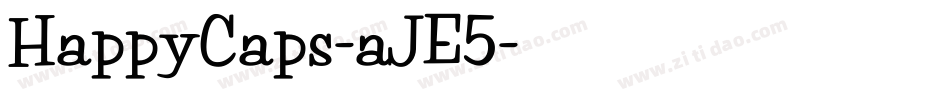 HappyCaps-aJE5字体转换