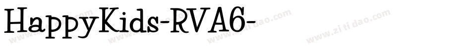 HappyKids-RVA6字体转换