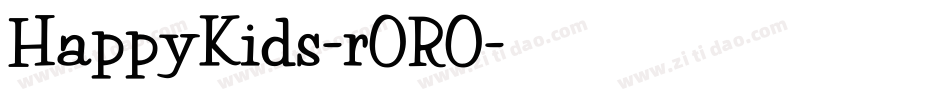 HappyKids-rORO字体转换