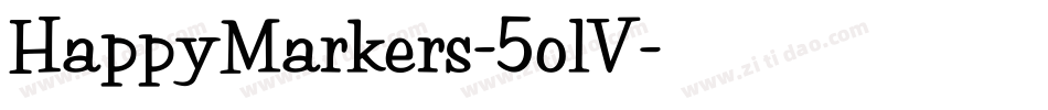 HappyMarkers-5olV字体转换