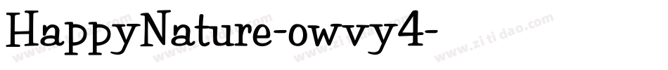 HappyNature-owvy4字体转换