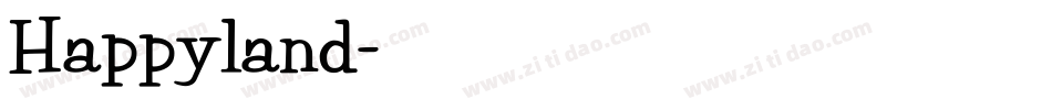 Happyland字体转换