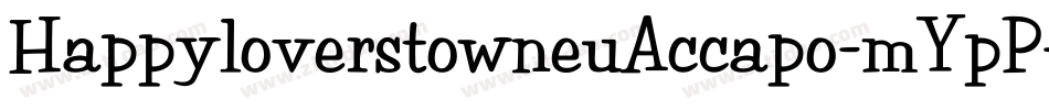 HappyloverstowneuAccapo-mYpP字体转换