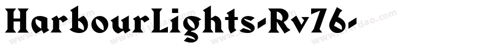 HarbourLights-Rv76字体转换
