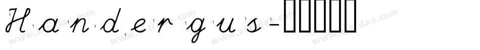 Handergus字体转换