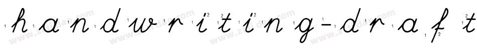 handwriting-draft_free-version字体转换