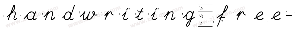 handwriting_free-ver字体转换