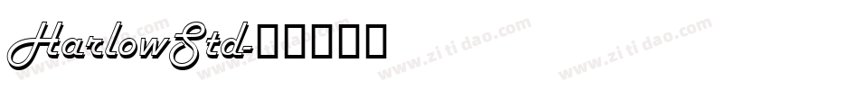 HarlowStd字体转换