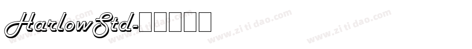 HarlowStd字体转换
