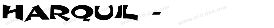 HARQUIL_字体转换