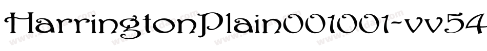 HarringtonPlain001001-vv54字体转换