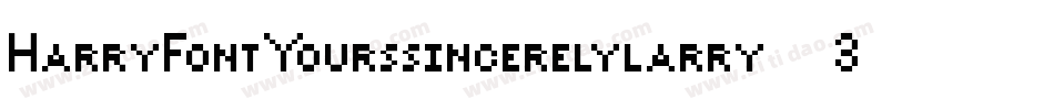HarryFontYourssincerelylarry-3Kwz字体转换