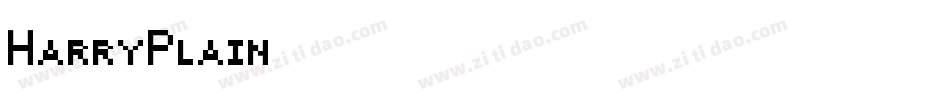 HarryPlain字体转换