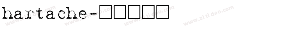 hartache字体转换