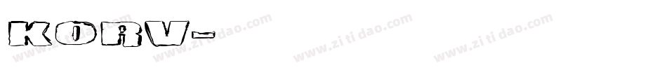 Korv字体转换