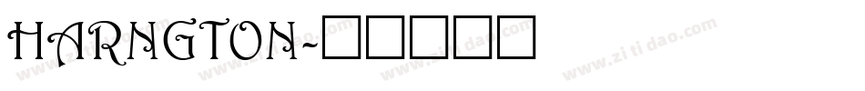 HARNGTON字体转换