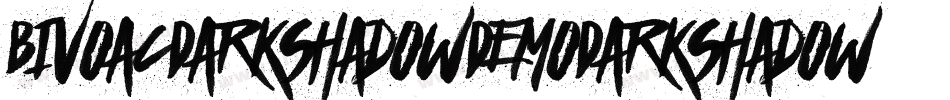 BivoacDarkShadowDemoDarkShadow-BWL4x字体转换