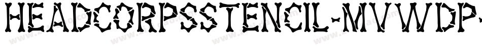 HeadcorpsStencil-MVWdp字体转换