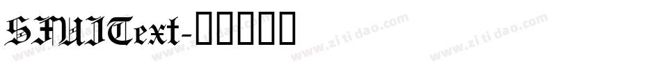 SFUIText字体转换