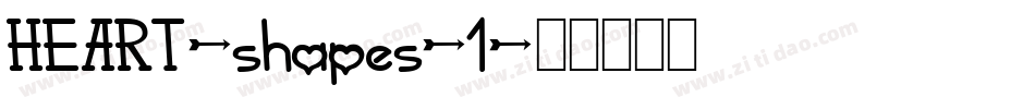 HEART-shapes-1字体转换