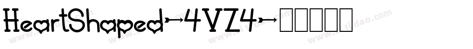 HeartShaped-4VZ4字体转换