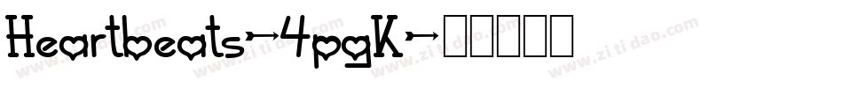 Heartbeats-4pgK字体转换