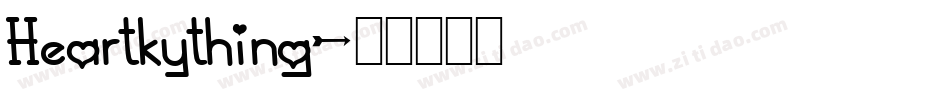 Heartkything字体转换