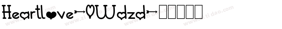 Heartlove-0Wdzd字体转换