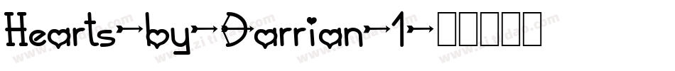 Hearts-by-Darrian-1字体转换