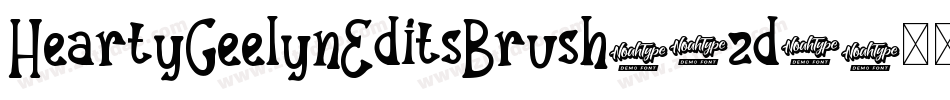 HeartyGeelynEditsBrush-5zd8字体转换