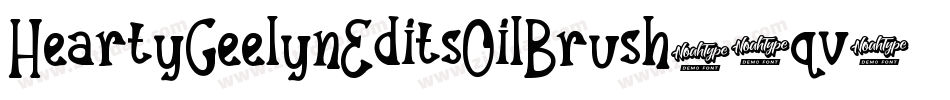 HeartyGeelynEditsOilBrush-1qv2字体转换