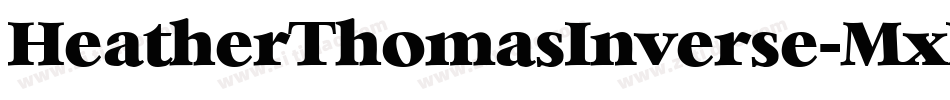 HeatherThomasInverse-MxLv字体转换