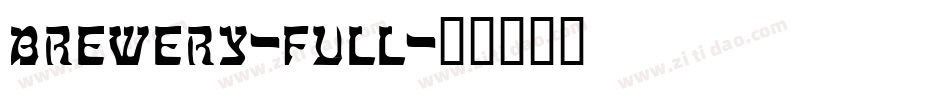 brewery-full字体转换