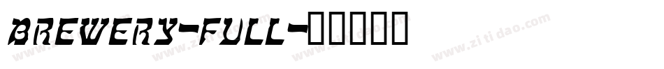 brewery-full字体转换