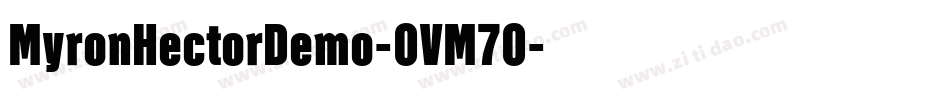 MyronHectorDemo-OVM7O字体转换