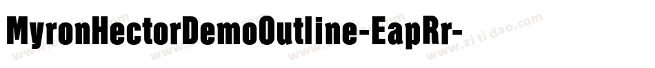 MyronHectorDemoOutline-EapRr字体转换