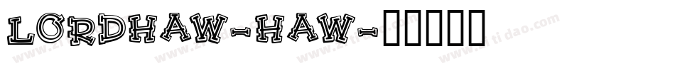 LordHaw-Haw字体转换