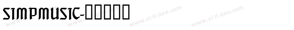 SIMPMUSIC字体转换