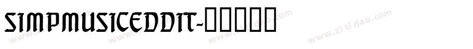 SIMPMUSICEDDIT字体转换