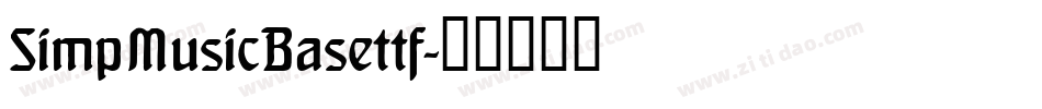 SimpMusicBasettf字体转换