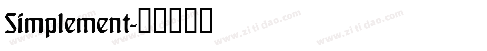 Simplement字体转换