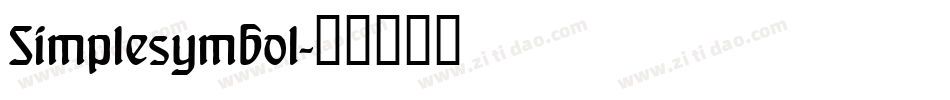 Simplesymbol字体转换