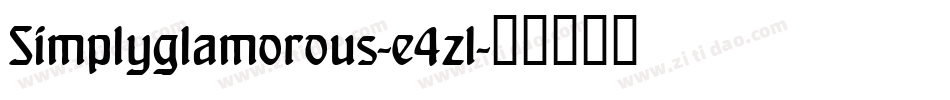 Simplyglamorous-e4zl字体转换